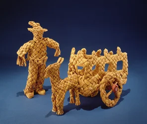Spielzeugmann und Wagen, aus Jalisco